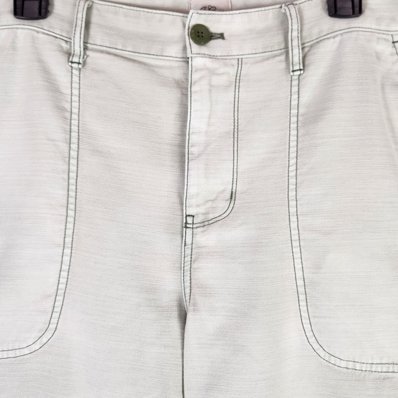 J.Crew Garment Dyed Foundry High Rise Straight Leg Crop Light Green / AP392 - Picture 2 of 7